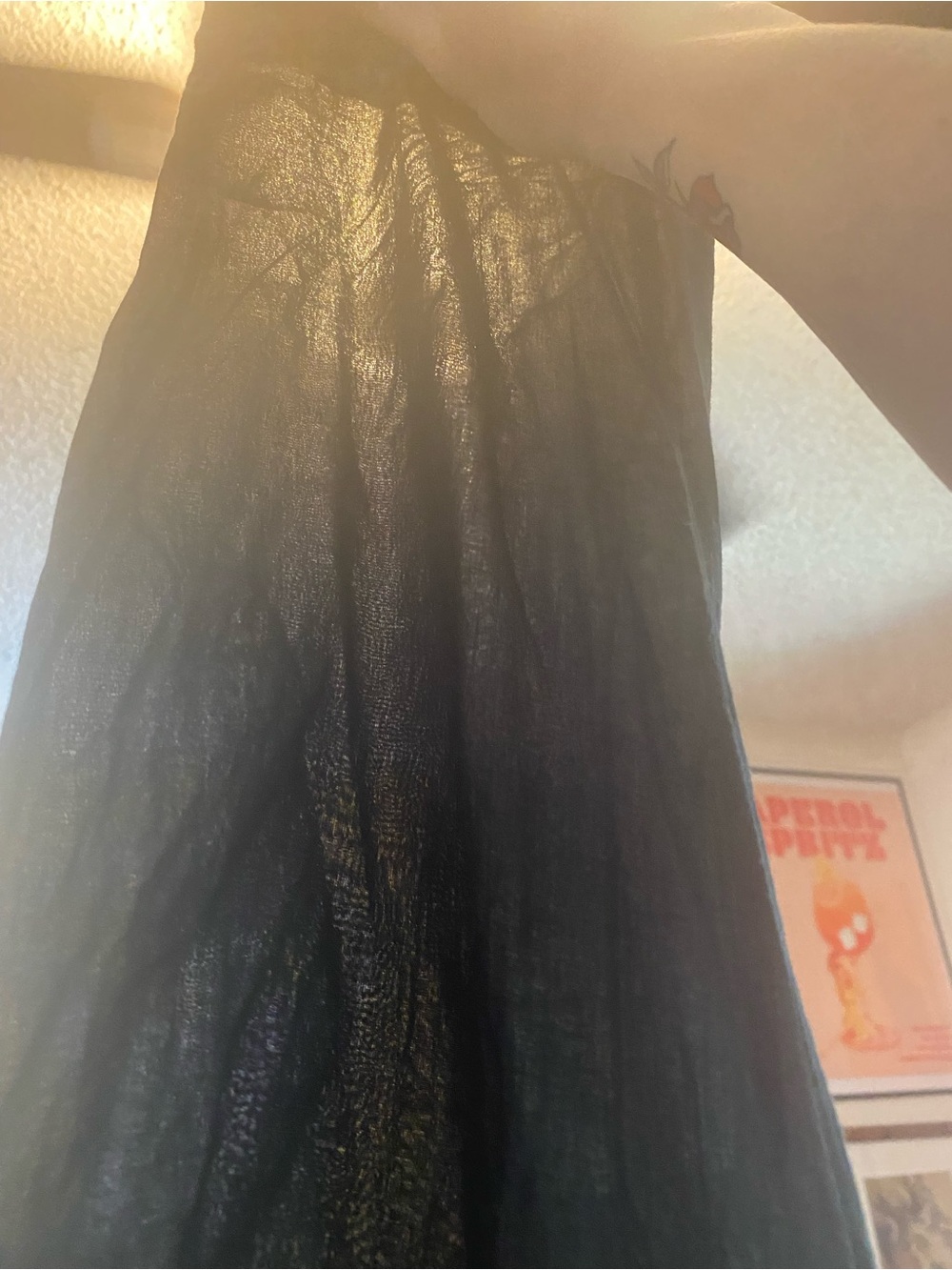 Natural Life Chloe Woven Button Front Cotton Bohemian Midi Dress Size Large - Picture 9 of 9